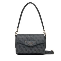Torebka Guess. Czarne listonoszki damskie Guess, z aplikacjami, bez dodatków. Za 319.99 zł.