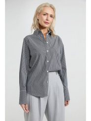 Josephine & Co Bluzka "Annemijn" w kolorze czarno-białym rozmiar: 36. Białe bluzki damskie Josephine & Co, bez wzorów, z bawełny, bez kołnierzyka, bez ramiączek. Za 178.79 zł.