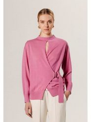 Rodier Wełniany sweter w kolorze jasnoróżowym rozmiar: S. Różowe swetry klasyczne damskie Rodier, s, z wełny, bez kołnierzyka. Za 339.99 zł.