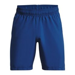 Spodenki fitness męskie Under Armour Woven Graphic. Niebieskie szorty sportowe męskie Under Armour, m, na fitness i siłownię. Za 68.99 zł.