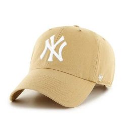New York Clean Up Lifestyle Czapka baseballowa - Regulowana - Jasnobeżowy. Brązowe czapki z daszkiem damskie 47 Brand, bez wzorów, z bawełny. Za 129.38 zł.