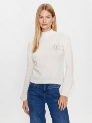 Liu Jo Sweter CF3261 MA86N Écru Regular Fit. Swetry klasyczne damskie Liu Jo, xl, z syntetyku, bez kołnierzyka. Za 889.99 zł.