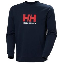 Bluza Helly Hansen Logo. Niebieskie bluzy bez kaptura męskie Helly Hansen, m, z bawełny. Za 392.00 zł.