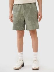 4F Szorty dresowe w kolorze khaki rozmiar: XL. Brązowe szorty męskie 4f, z bawełny, bez kołnierzyka. Za 83.42 zł.