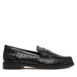 Półbuty Clarks. Czarne półbuty damskie Clarks, bez wzorów, bez obcasa, na płaskiej podeszwie. Za 519.99 zł.