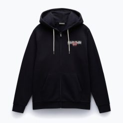 Bluza męska Napapijri B-Aylmer Full Ziphint. Czarne bluzy bez kaptura męskie Napapijri, m. Za 379.99 zł.