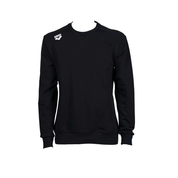 Bluza Arena Crew Solid. Czarne bluzy sportowe damskie Arena, l, bez wzorów, z bawełny, bez ramiączek, bez kaptura. Za 295.50 zł.