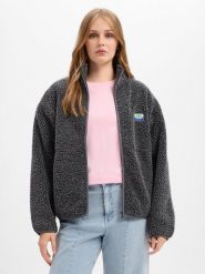 American vintage Damowa kurtka polarowa Kobiety szary, M/L. Szare kurtki damskie American vintage, l, z aplikacjami, z polaru, bez kaptura. Za 949.95 zł.