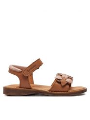 Froddo Sandały Lore Flowers G3150251-19 M Brązowy. Brązowe sandały dziewczęce Froddo, ze skóry, bez zapięcia. Za 299.99 zł.