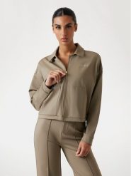 Guess Bluza V5YL08 KCX42 Brązowy Regular Fit. Brązowe bluzy bez kaptura damskie Guess, xxs, z syntetyku. Za 299.99 zł.