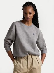 Polo Ralph Lauren Bluza 211943006004 Szary Relaxed Fit. Szare bluzy bez kaptura damskie Polo Ralph Lauren, l, z bawełny. Za 469.99 zł.