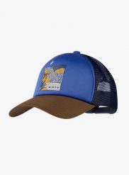 Czapka z daszkiem Buff Trucker Cap - arand blue. Niebieskie czapki z daszkiem damskie Buff, bez wzorów, z bawełny. Za 109.99 zł.