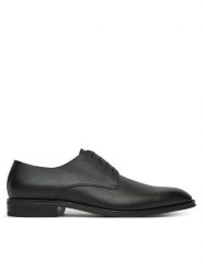 BOSS Półbuty 50542414 001 Czarny. Czarne buty wizytowe męskie Boss, ze skóry, bez zapięcia. Za 979.99 zł.