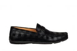 Mokasyny John Doubare 628A-3-H04X259 Black 104241, Czarny, Skóra naturalna - 39. Czarne mokasyny męskie John Doubare, z materiału. W wyprzedaży za 449.10 zł.