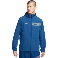 Bluza z kapturem Nike Unlimited, Mężczyźni. Niebieskie bluzy sportowe męskie Nike, bez wzorów, z poliesteru, sportowe, bez kołnierzyka, bez ramiączek. Za 690.00 zł.