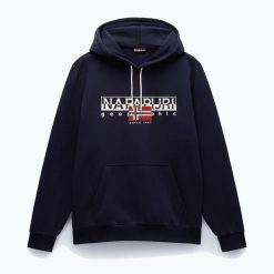 Bluza męska Napapijri B-Aylmer Hint. Niebieskie bluzy bez kaptura męskie Napapijri, m. W wyprzedaży za 354.50 zł.