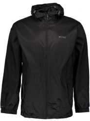 Regatta Kurtka przeciwdeszczowa "Pack It III" w kolorze czarnym rozmiar: S. Czarne kurtki outdoor męskie Regatta, s, bez wzorów, bez kaptura. Za 101.23 zł.