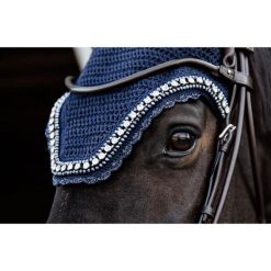 Czapka dla konia Kentucky Wellington big stone & pearl. Niebieskie czapki męskie KENTUCKY HORSEWEAR, bez wzorów, sportowe. Za 451.50 zł.