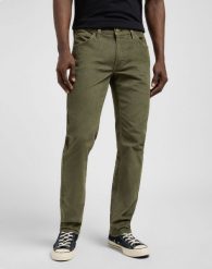MESKIE SPODNIE LEE DAREN ZIP FLY MERCANTILE GREEN 112370534. Zielone spodnie materiałowe męskie Lee, bez wzorów. Za 219.99 zł.