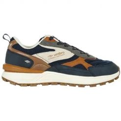 Buty do chodzenia męskie Umbro Um Uption. Niebieskie buty sportowe na co dzień męskie Umbro, z jeansu, bez zapięcia, trekkingowe. Za 203.00 zł.