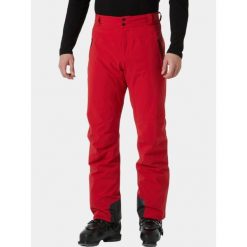 Spodnie Narciarskie Męskie Helly Hansen Alpha Lifaloft. Czerwone spodnie materiałowe męskie Helly Hansen, bez wzorów, sportowe. W wyprzedaży za 1,199.20 zł.