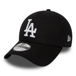 Czapka z daszkiem New Era MLB Los Angeles Dodgers. Czarne czapki męskie New Era, bez wzorów, z bawełny, eleganckie. Za 167.50 zł.