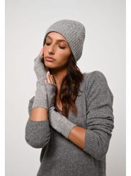 AUTHENTIC CASHMERE Kaszmirowa czapka "Scott" w kolorze szarym rozmiar: onesize. Szare czapki zimowe damskie AUTHENTIC CASHMERE, z kaszmiru. Za 185.76 zł.