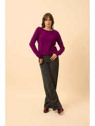 Just Cashmere Kaszmirowy sweter "Abigail" w kolorze fioletowym rozmiar: S. Różowe swetry klasyczne damskie Just Cashmere, s, z kaszmiru, bez kołnierzyka. Za 288.52 zł.