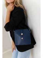 Lia Biassoni Skórzana torebka w kolorze granatowym - 24 x 22 x 10 cm rozmiar: onesize. Niebieskie torebki klasyczne damskie Lia Biassoni, bez wzorów, z materiału, bez dodatków. Za 252.99 zł.