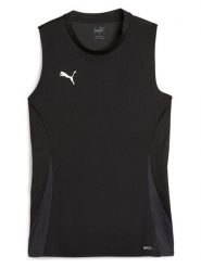 Puma Top funkcyjny "teamGOAL" w kolorze czarnym rozmiar: S. Czarne topy damskie Puma, s, bez wzorów, bez kołnierzyka. Za 68.95 zł.