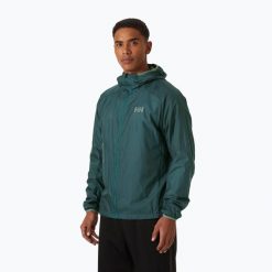 Kurtka wodoodporna Helly Hansen Rapide. Zielone kurtki męskie Helly Hansen, l, bez wzorów, bez kaptura. Za 629.99 zł.
