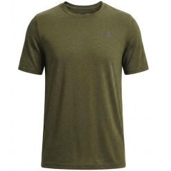Koszulka Under Armour Vanish Seamless Ss Dorośli. Zielone t-shirty sportowe męskie Under Armour, s, z materiału, bez ramiączek, do biegania. Za 271.99 zł.