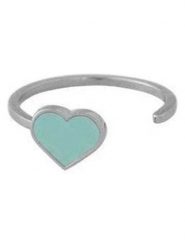 Design Letters Srebrny pierścionek "Heart" rozmiar: onesize. Szare pierścionki damskie Design Letters, srebrne. Za 86.99 zł.