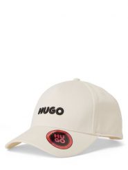 HUGO czapka z daszkiem - Jude Mężczyźni Bawełna biały, ONE SIZE. Białe czapki męskie Hugo, bez wzorów, z bawełny. Za 119.95 zł.