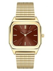 Liebeskind Zegarek kwarcowy w kolorze złoto-brązowym rozmiar: onesize. Brązowe, analogowe zegarki damskie Liebeskind, ze stali. Za 459.04 zł.