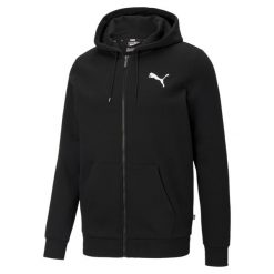 Bluza z kapturem zapinana na zamek błyskawiczny Puma Essentail Logo. Białe bluzy z kapturem męskie Puma, xl, z bawełny. Za 159.00 zł.