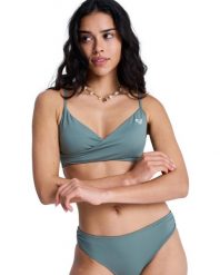 Stanik bikini typu bralette dla Kobiety SOLID ESSENTIALS Zielony. Zielone bikini damskie Roxy, bez wzorów. Za 149.99 zł.