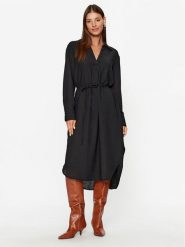 Vero Moda Sukienka codzienna Chris 10292485 Czarny Regular Fit. Czarne sukienki damskie Vero Moda, na co dzień, xs, bez wzorów, z syntetyku, bez kołnierzyka, bez ramiączek, proste. Za 139.99 zł.