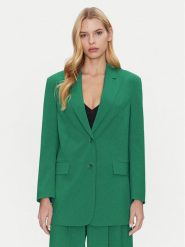Simona Corsellini Marynarka P25CPGI00601 Zielony Regular Fit. Zielone marynarki i żakiety damskie SIMONA CORSELLINI, bez wzorów, z syntetyku. Za 1,189.00 zł.
