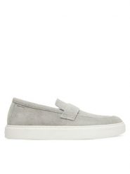 Calvin Klein Półbuty Moccasin Sue Unlined HM0HM01819 Szary. Szare półbuty męskie CALVIN KLEIN, ze skóry, bez zapięcia. Za 439.99 zł.