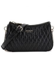 Guess Torebka w kolorze czarnym - 37 x 26 x 10 cm rozmiar: onesize. Czarne torebki klasyczne damskie Guess, z aplikacjami, z materiału, bez dodatków. Za 373.35 zł.