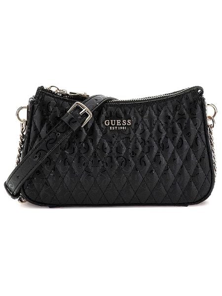 Guess Torebka w kolorze czarnym - 37 x 26 x 10 cm rozmiar: onesize. Czarne torebki klasyczne damskie Guess, z aplikacjami, z materiału, bez dodatków. Za 395.31 zł.