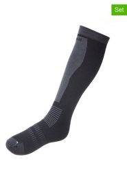Seger Skarpety narciarskie (2 pary) "Merino Wool Light Ski Sock" w kolorze czarnym rozmiar: 34-36. Czarne skarpetki męskie Seger, bez wzorów, z wełny. Za 43.99 zł.