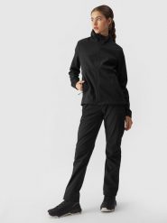 Жіноча куртка softshell вітрозахисна мембрана 5000 - чорний. Kurtki softshell damskie 4f, xs, bez wzorów, z softshellu, bez kaptura. W wyprzedaży za 1,399.90 zł.