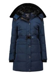 Geographical Norway Płaszcz pikowany "Bettino" w kolorze granatowym rozmiar: XXL. Niebieskie płaszcze damskie Geographical Norway, xxl, bez wzorów, z tkaniny. Za 389.08 zł.