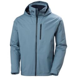 Kurtka wodoodporna z kapturem Helly Hansen Crew 2. Niebieskie kurtki męskie Helly Hansen, na lato, l, bez wzorów, z materiału, z kapturem. Za 830.50 zł.