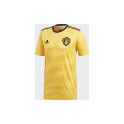Koszulka do piłki nożnej replika Belgia 2018. Żółte t-shirty damskie Adidas, s, bez wzorów, z materiału, bez kołnierzyka. Za 379.99 zł.