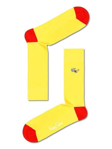 Happy Socks Skarpety w kolorze żółtym rozmiar: 36-40. Żółte skarpetki męskie Happy Socks, bez wzorów. Za 39.12 zł.