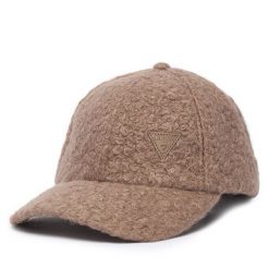 Czapka z daszkiem Guess. Brązowe czapki z daszkiem damskie Guess, z aplikacjami. Za 174.99 zł.