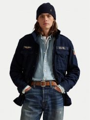 Polo Ralph Lauren Kurtka przejściowa 710968704001 Granatowy Regular Fit. Niebieskie kurtki męskie Polo Ralph Lauren, l, bez wzorów, z bawełny, bez kaptura. Za 1,709.00 zł.